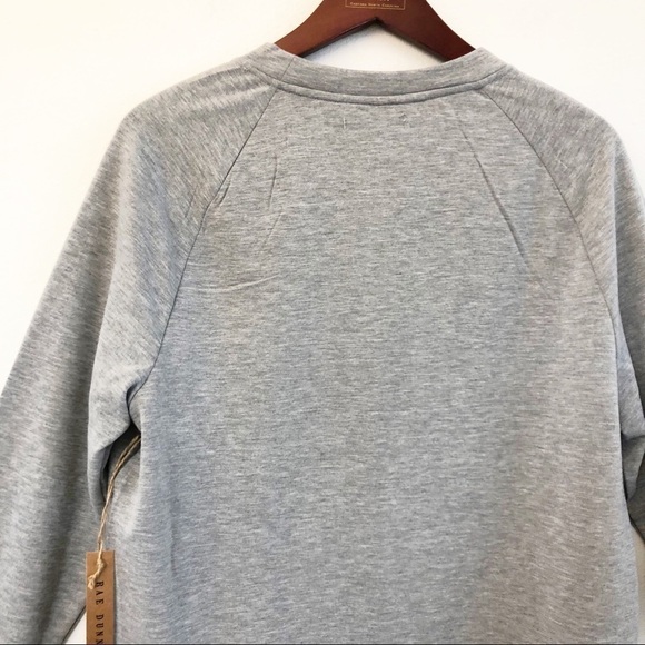 RAE DUNN NWT “Blessed” Crewneck Sweatshirt Top Size Medium in Heather Gray - Picture 10 of 12